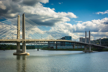 Tilikum Crossing, over the Williamette River in Portland, Oregon