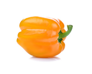 sweet yellow pepper isolated on white background