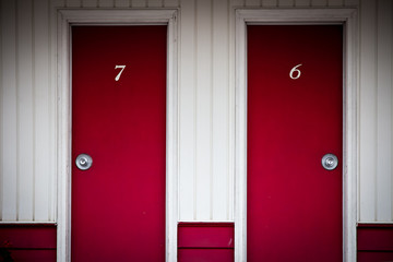 Obraz premium Red doors
