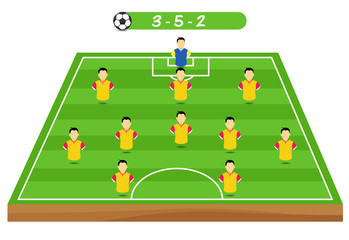 Football tactics and strategy team formation.