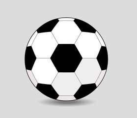 soccer ball on white background eps10 illustration