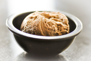 cup of chocolate ice cream