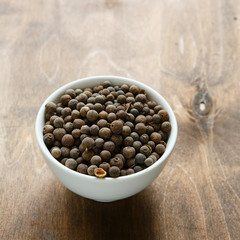 aromatic fragrant black pepper in a bowl