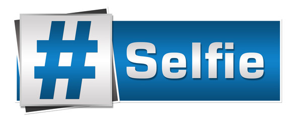 Selfie Blue Grey Button Style 