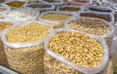 Naklejka premium Varieties of nuts