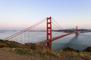 Sunset at Golden gate bridge ,San Francisco