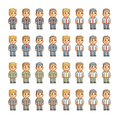 Pixel art collection for business