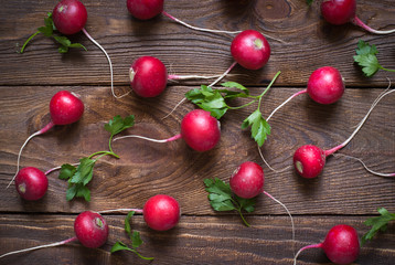 Radishes and greens 