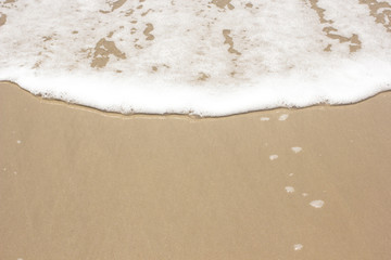 abstract wave sea beach on top view