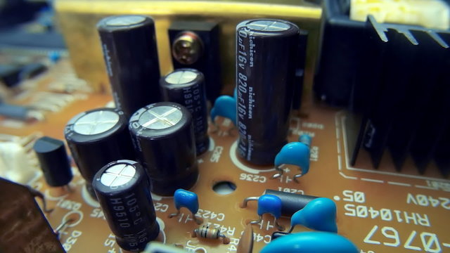 The components of the electronic board