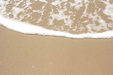 abstract wave sea beach on top view