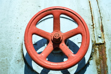 rotes Ventilrad