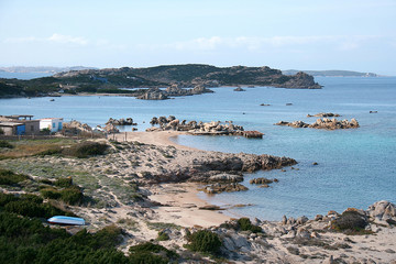 Monte d'Arena beach. La Maddalena archipelago. Sardinia (Italy)