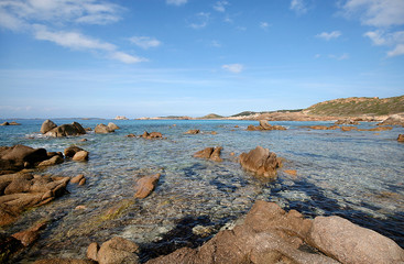 Fototapeta na wymiar Bassa Trinità beach. La Maddalena archipelago. Sardinia (Italy) 