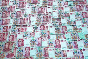 Chinese Yuan  banknotes.