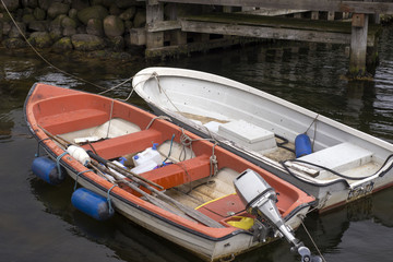 Fototapeta na wymiar Two boats at the dock
