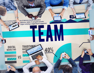Team Teamwork Collaboration Unity Group Concept