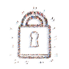 people in the shape of locks.