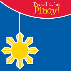 Philippines Independence Day card in vector format.