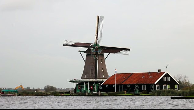 Traditional Dutch windmill 