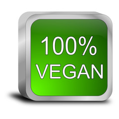 100% vegan Button