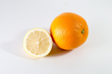 Orange And Half Lemon
