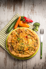 omelette with mixed vegetables