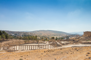 Jerash Jordan Roman Square Columns Pillars