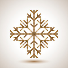 Abstract sequin snowflake.
Editable vector.
Eps 10