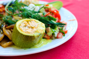 Stuffed zucchini