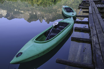 Twins boat of raft