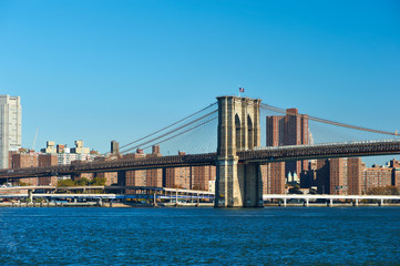 Lower Manhattan skyline view from Brooklyn