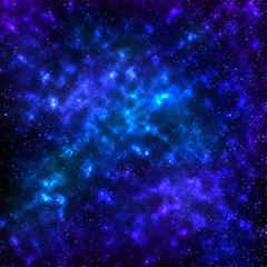 Obraz na płótnie Canvas deep space with nebula and stars