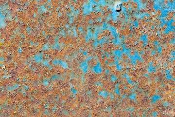 Close up of rust on metal. Grungy background