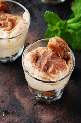 Traditioanl italian tiramisu cake