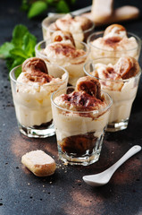 Traditioanl italian tiramisu cake