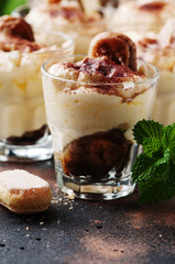 Traditioanl italian tiramisu cake