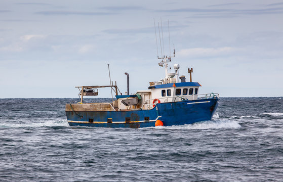 Commercial fishing boat in Icelandic waters.