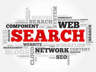 Fototapeta premium SEARCH word cloud, business concept