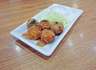 Japanese style octopus snack time