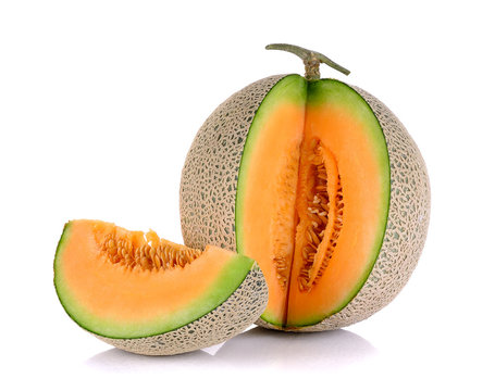 Melon isolated on the white background