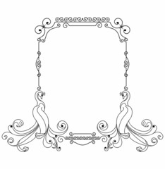 Frame with fabulous birds