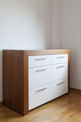 wooden chest of drawers