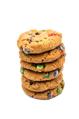 cookies with chocolate colored drops