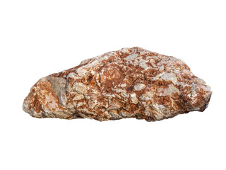 big granite rock stone, isolated