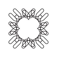 Simple geometric abstract frame 