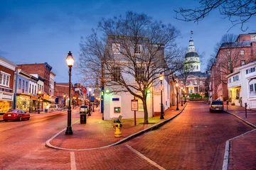 Selbstklebende Fototapeten Innenstadt von Annapolis, Marlyand © SeanPavonePhoto