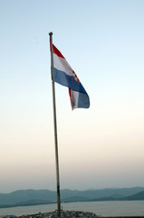 Fototapeta premium Kroatische Flagge
