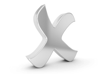 silver cancel symbol