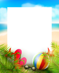Naklejka premium Summer background